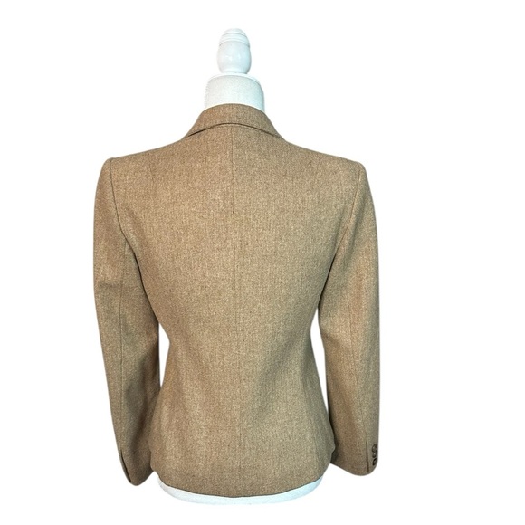 Villager Tan Blazer Wool Jacket Size 10 - Picture 5 of 6